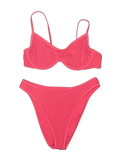 Pre-owned Abercrombie & Fitch Two Piece Swimsuit In Red