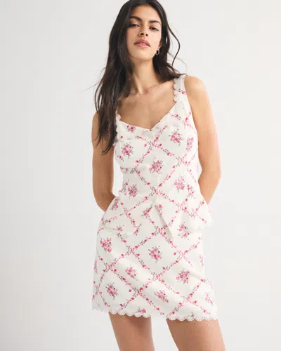 Abercrombie & Fitch Ultra High Rise Mini Skort In Neutral