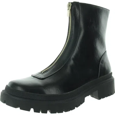 Abercrombie & Fitch Womens Zipper Ankle Boots In Black