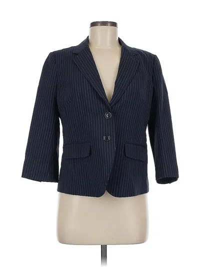 Pre-owned Abercrombie & Fitch Wool Blazer Jacket In Blue