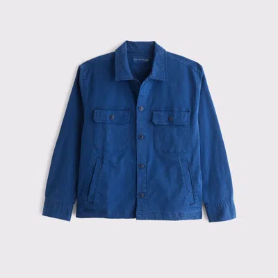 Abercrombie & Fitch Workwear Button-up Shirt In Blue