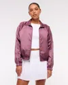 Abercrombie & Fitch Ypb Active Satin Track Jacket