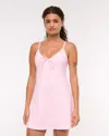 Abercrombie & Fitch Ypb Cami Mini Dress In Pink