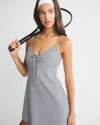 Abercrombie & Fitch Ypb Cami Mini Dress In Gray