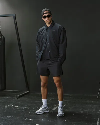 Abercrombie & Fitch Ypb Coaches Jacket In Black