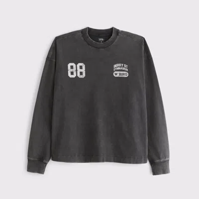 Abercrombie & Fitch Ypb Cotton-blend Pump Cover Long-sleeve Tee In Animal Print