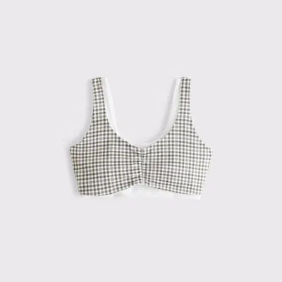 Abercrombie & Fitch Ypb Double-layered Sports Bra In Gray