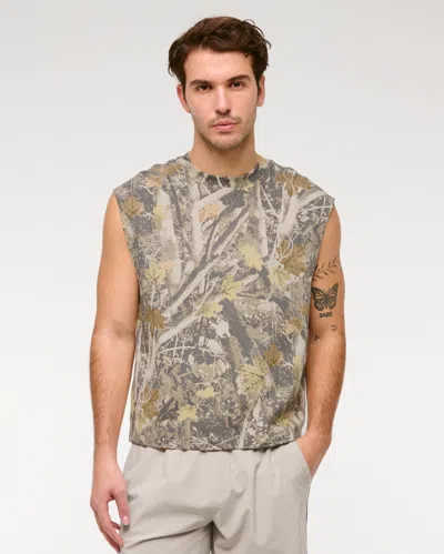 Abercrombie & Fitch Ypb Heavyweight Cotton Extended Shoulder Tank In Multi