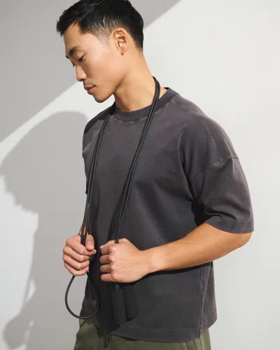 Abercrombie & Fitch Ypb Heavyweight Cotton Pump Cover Tee In Brown