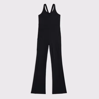 Abercrombie & Fitch Kids' Ypb Lace-trim Jumpsuit In Black