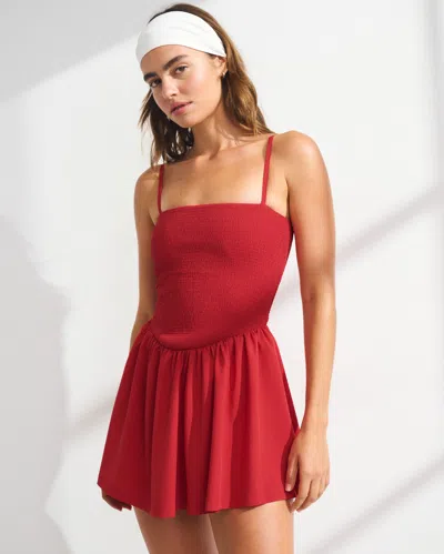 Abercrombie & Fitch Ypb Motiontek Active Mini Dress In Red
