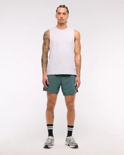 Abercrombie & Fitch Ypb Motiontek Lined Ready Short In Green