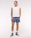Abercrombie & Fitch Ypb Motiontek Retro Short In Blue