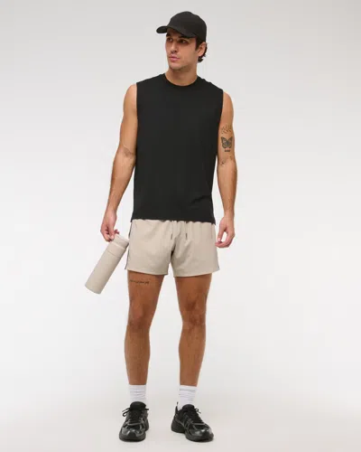Abercrombie & Fitch Ypb Motiontek Retro Short In Brown