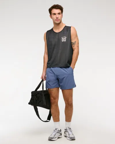 Abercrombie & Fitch Ypb Motiontek Unlined Ready Short In Blue