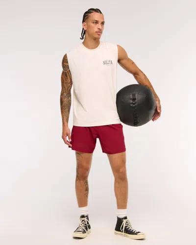 Abercrombie & Fitch Ypb Motiontek Unlined Ready Short In Red