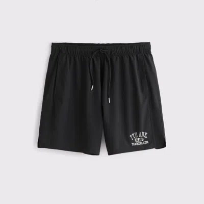 Abercrombie & Fitch Ypb Motiontek Unlined Training Short In Black