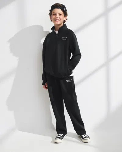Abercrombie & Fitch Kids' Ypb Neoknit Baggy Open-hem Sweatpant In Black