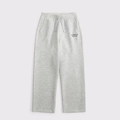 Abercrombie & Fitch Kids' Ypb Neoknit Baggy Open-hem Sweatpant In Light Heather Gray
