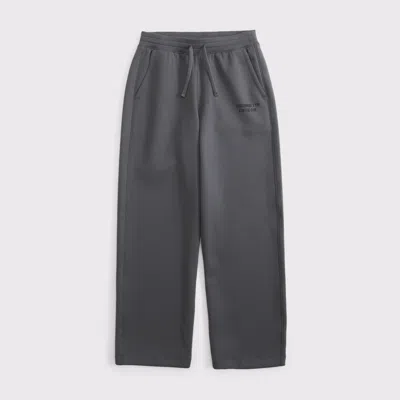 Abercrombie & Fitch Kids' Ypb Neoknit Baggy Open-hem Sweatpant In Rocky Gray