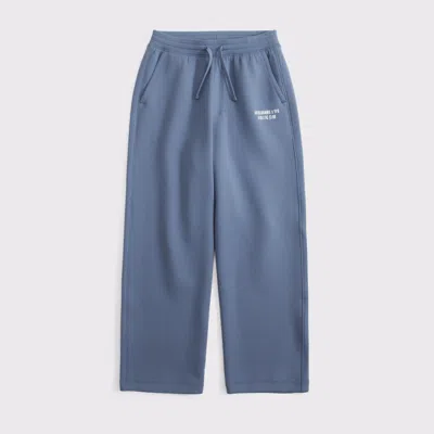 Abercrombie & Fitch Kids' Ypb Neoknit Baggy Open-hem Sweatpant In Slate Blue