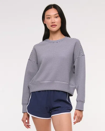 Abercrombie & Fitch Ypb Neoknit Crew In Blue