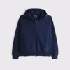 Abercrombie & Fitch Ypb Neoknit Max Full-zip Hoodie In Blue