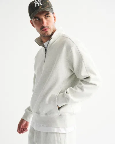 Abercrombie & Fitch Ypb Neoknit Max Half-zip In White