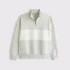 Abercrombie & Fitch Ypb Neoknit Max Half-zip In Gray