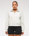 Abercrombie & Fitch Ypb Neoknit Max Half-zip In White