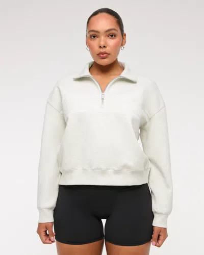 Abercrombie & Fitch Ypb Neoknit Max Half-zip In White