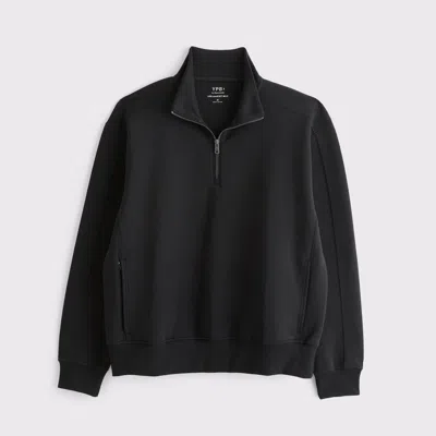 Abercrombie & Fitch Heritage Heavyweight Half-zip Fleece In Brown