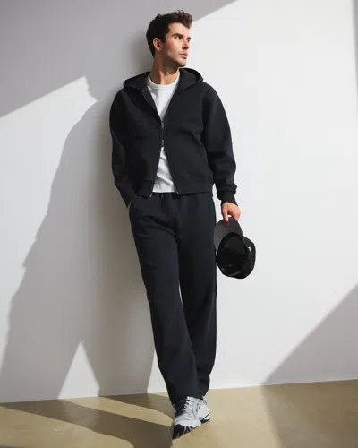 Abercrombie & Fitch Ypb Neoknit Max Relaxed Straight Bottom In Black