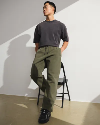 Abercrombie & Fitch Ypb Neoknit Max Relaxed Straight Bottom In Green