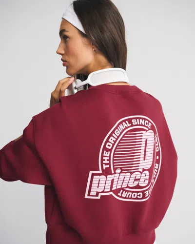 Abercrombie & Fitch Ypb Neoknit On The Go Prince Tennis Crew In Red