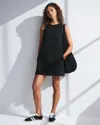 Abercrombie & Fitch Ypb Neoknit On The Go Unlined Mini Dress In Black