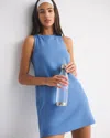 Abercrombie & Fitch Ypb Neoknit On The Go Unlined Mini Dress In Blue