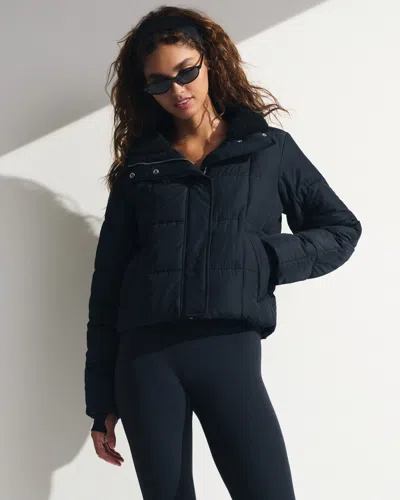 Abercrombie & Fitch Ypb On The Go Classic Puffer In Black