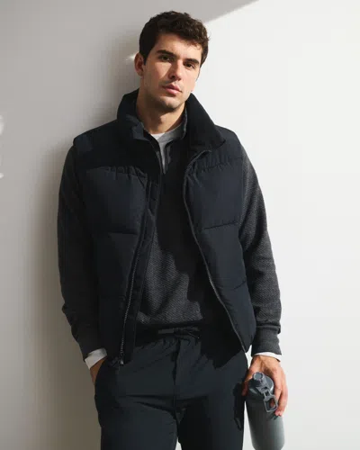 Abercrombie & Fitch Ypb On The Go Puffer Vest In Black
