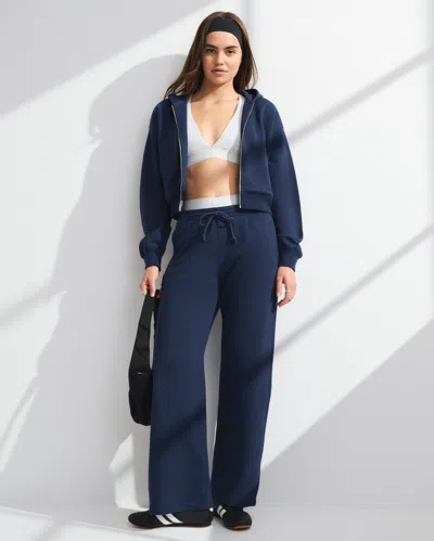 Abercrombie & Fitch Ypb On The Go Wide Leg Pant In Blue