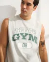 Abercrombie & Fitch Ypb Performance Cotton-blend Muscle Tank In White