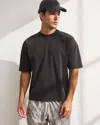 Abercrombie & Fitch Ypb Performance Cotton-blend Pump Cover Tee In Black