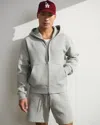 Abercrombie & Fitch Ypb Restore Ribbed Full-zip In Gray