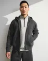 Abercrombie & Fitch Ypb Restore Ribbed Full-zip In Gray