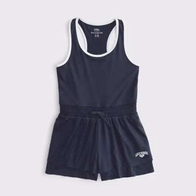 Abercrombie & Fitch Kids' Ypb Scoopneck Romper In Navy