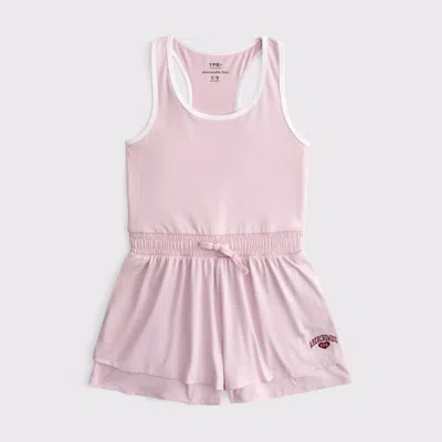 Abercrombie & Fitch Kids' Ypb Scoopneck Romper In Pale Lilac