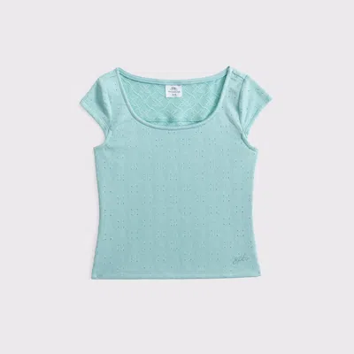 Abercrombie & Fitch Kids' Ypb Scoopneck Set Top In Blue