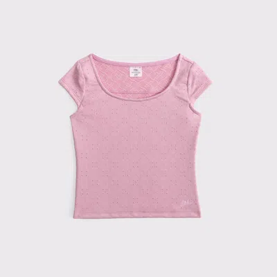 Abercrombie & Fitch Kids' Ypb Scoopneck Set Top In Pink