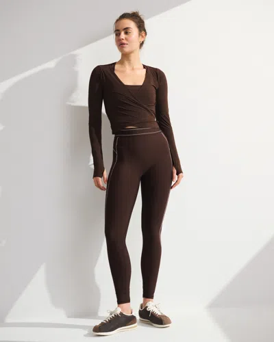 Abercrombie & Fitch Ypb Sculptlux 7/8-length Legging In Brown