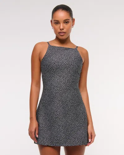 Abercrombie & Fitch Ypb Sculptlux Apron Dress In Gray